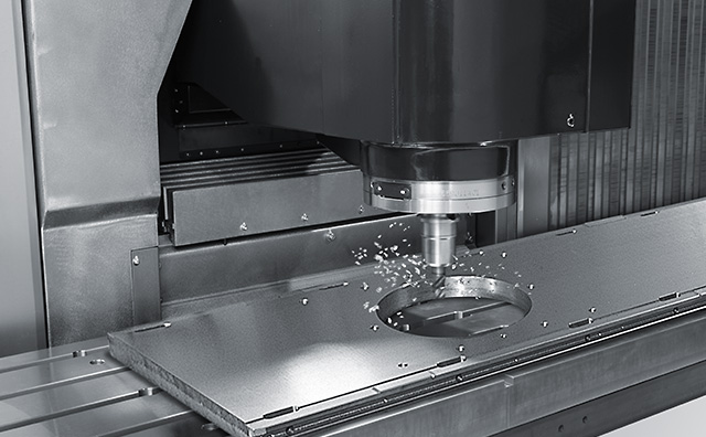 Image of spindle cutting at high speed